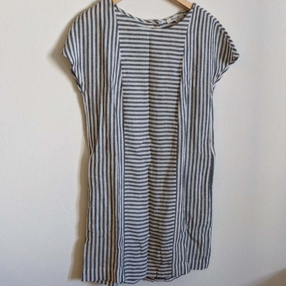 Striped T shirt dress